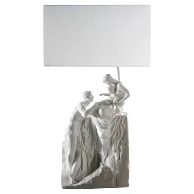 Pre-owned Lladrò Family Table Lamp In Transparent