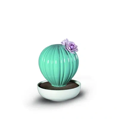 Lladrò Ferocactus Cactus Gardens Of Valencia Scent In Blue;brown;white