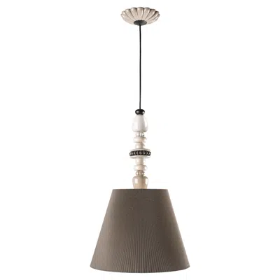 Pre-owned Lladrò Firefly Hanging Lamp. Pearly (us) In Transparent
