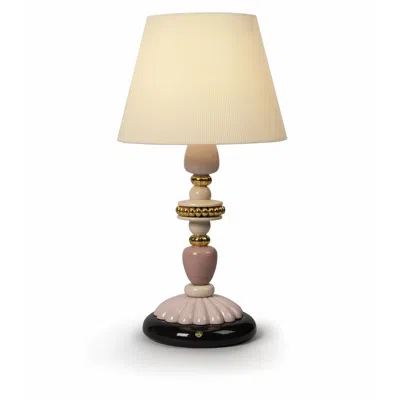 Pre-owned Lladrò Firefly Table Lamp Pink And Gold