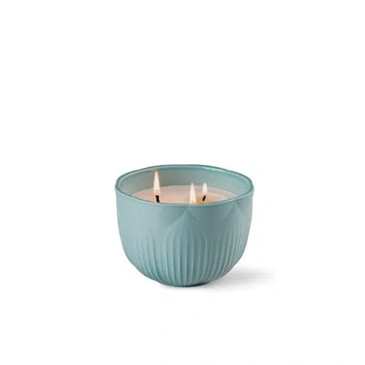 Lladrò Fleurs Candle. Tropical Blossoms Scent In Blue
