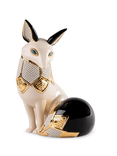 Lladrò Fox Jewel Sculpture In Neutral