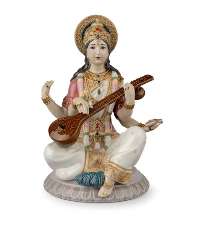 Lladrò Lladró Goddess Saraswati Figurine In Multi