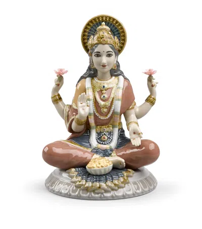 Lladrò Lladró Goddess Sri Lakshmi Figurine In Multi