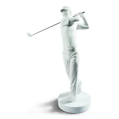 Lladrò Golf Champion Statue In White