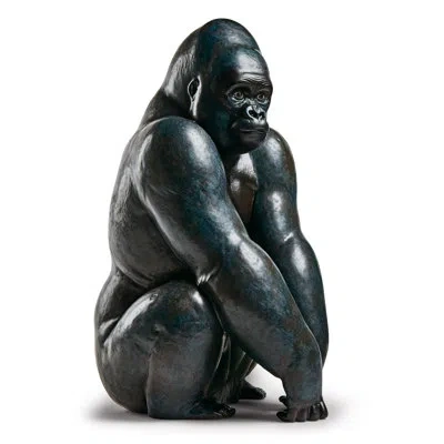 Lladrò Gorilla Figurine In Black