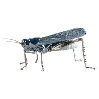 Pre-owned Lladrò Lladró Grasshopper Figurine In Gray