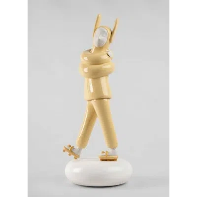 Lladrò Handmade Entertainment Statue In Yellow