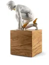 Lladrò Hermes Porcelain Sculpture In Weiss