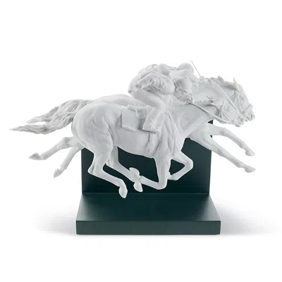 Lladrò Horse Race Sculpture In Multi
