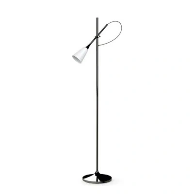 Lladrò Jamz 65" Led Reading Floor Lamp In Black