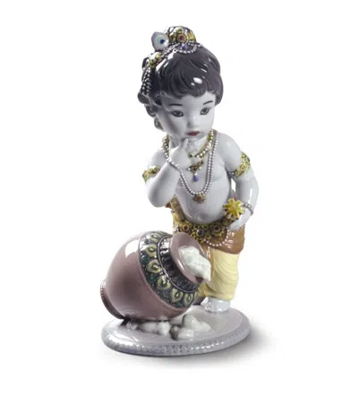 Lladrò Lladró Krishna Butterthief Figurine In Multi