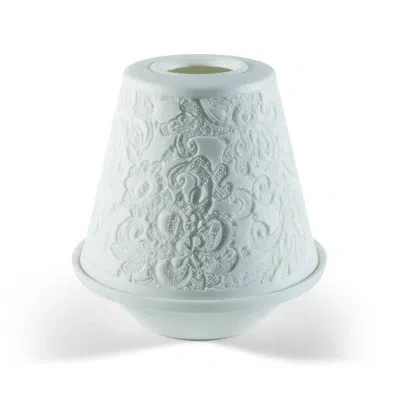 Lladrò Lace Lithophane 4.33" Novelty Light In White