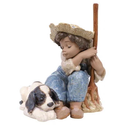 Pre-owned Lladrò Let's Rest Lladró Sculptor: Francisco Polope 1991 Spain In Brown