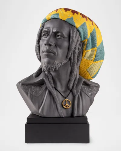 Lladrò Limited Edition Bob Marley Sculpture In Black