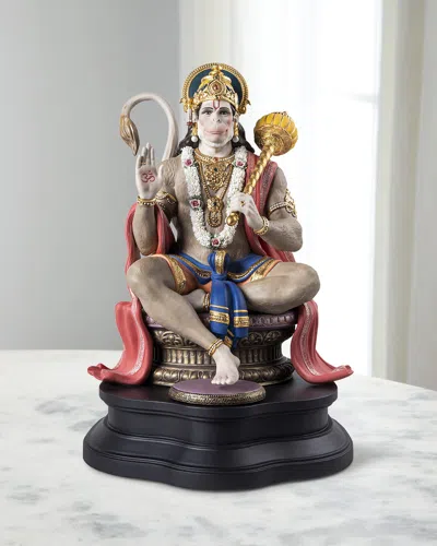 Lladrò Limited Edition Lord Hanuman Sculpture In Multi