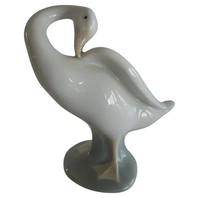 Pre-owned Lladrò Lladro - 'little Duck' - Vintage Porcelain Figurine - Spain - Circa 1970's In Gray