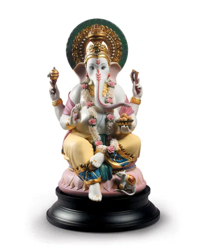 Lladrò Lord Ganesha Figurine In Multi