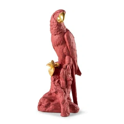 Lladrò Macaw Bird In Red;gold