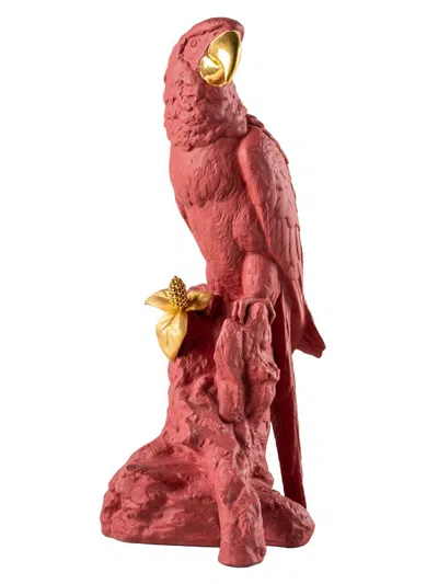 Lladrò Macaw Bird Sculpture In Pink