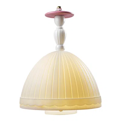 Pre-owned Lladrò Lladró Mademoiselle Elisabeth Table Lamp In Sand