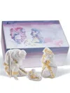 Lladrò Mary Nativity Porcelain Sculpture Set In Neutrals