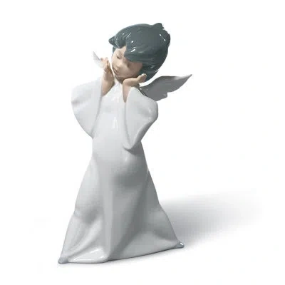 Lladrò Mime Angel Figurine In White