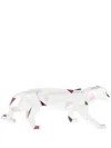 Lladrò Panther Faceted Porcelain Figurine In Grey
