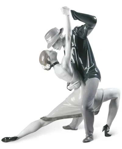 Lladrò Passionate Tango Figurine In Black,silver
