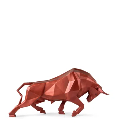 Lladrò Lladró Porcelain Bull Sculpture In Brown
