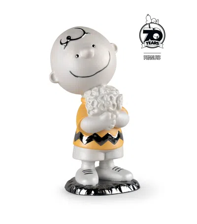 Lladrò Porcelain Charlie Brown Figurine In Gray