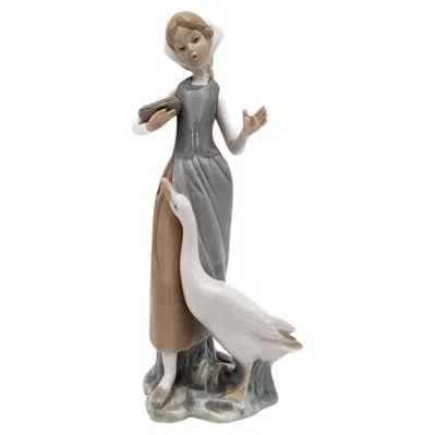 Pre-owned Lladrò Porcelain Figurine By Lladro, Spain. In Gray