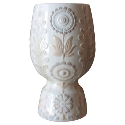 Pre-owned Lladrò Lladro Porcelain Floral Vase, 1970s In Transparent