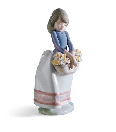Lladrò Lladró Porcelain May Flower Figurine In Multi