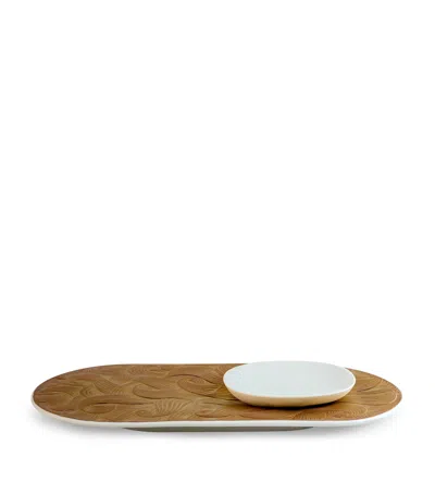 Lladrò Lladró Porcelain Mirage Tray In Brown