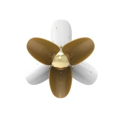Lladrò Porcelain Plug-in Flush Mount In White,gold
