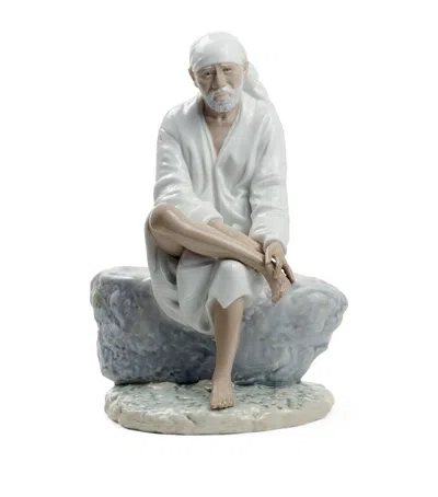 Lladrò Porcelain Sai Baba Figurine In Multi