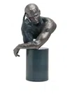 Lladrò Reflections Of Nature Him Sculpture (51cm X 29cm) In Gray