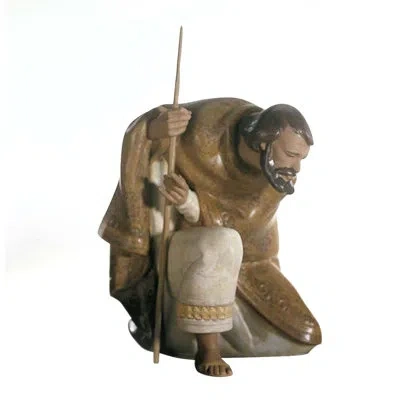 Lladrò Saint Joseph Figurine In Brown