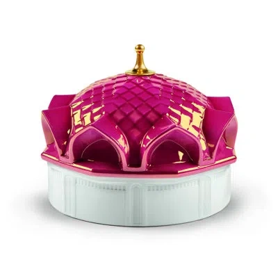 Lladrò Scheherazade's Quarters Scented Jar Candle In White;red