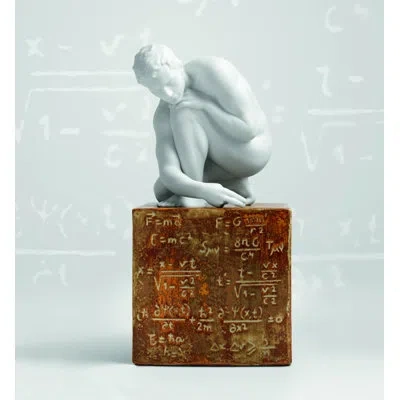 Lladrò Scientia Figurine In Brown,white