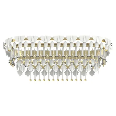 Pre-owned Lladrò Seasons Chandelier Oval 150cm, Sunrise In Transparent