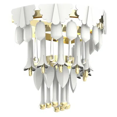 Pre-owned Lladrò Seasons Wall Sconce, Sunrise In Transparent