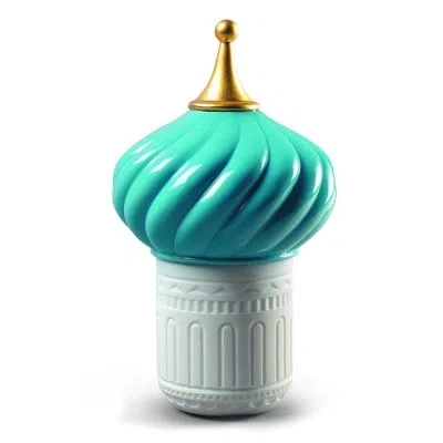 Lladrò Spire Scented Jar Candle In Blue;white;gold