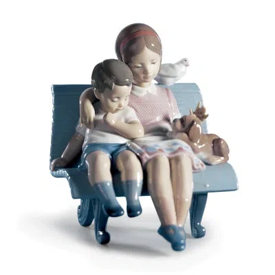 Lladrò Surrounded By Love Children Figurine In Multi