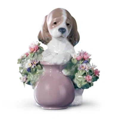 Lladrò Take Me Home Dog Figurine In Multi