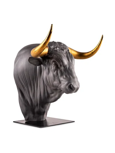 Lladrò Taurus Porcelain Bust In Black