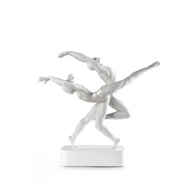 Lladrò The Art Of Movement Dancers Figurine In Gray