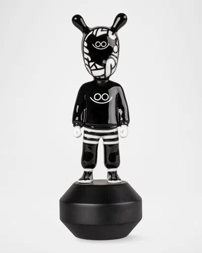 Lladrò The Guest By Diaz-faes Little Sculpture In Black