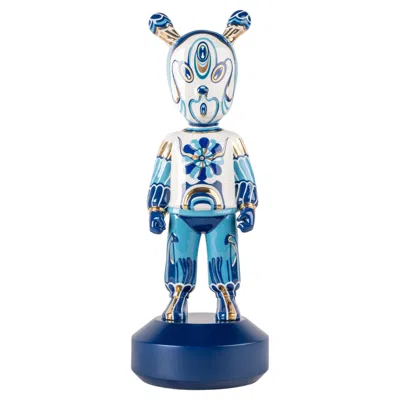 Pre-owned Lladrò The Guest By Kzeng Jiang, Big, Limited Edition In Blue